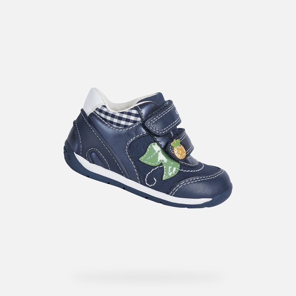 Tenis Geox Bebe Azul Marinho - Each Girl - XTESG5178